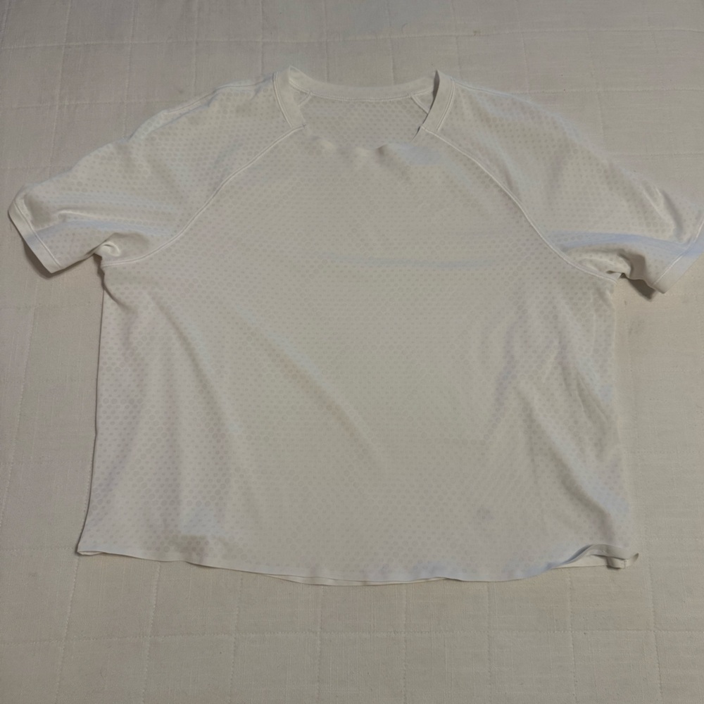 Lululemon Fast and Free Race Length T-Shirt - White - Size 6